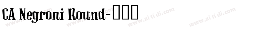 CA Negroni Round字体转换